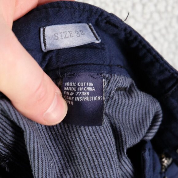 Madewell Pants Womens 32 Navy Blue Widelegger Lightweight Cotton Summer 29L - Picture 12 of 13